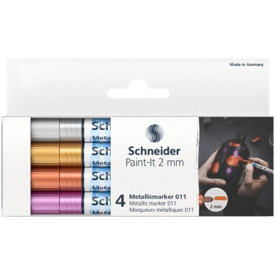 Marker metalic Schneider Paint-It 011 2 mm 4 buc/Set1