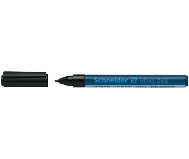 Marker permanent textile 1.0 mm Schneider 248 negru