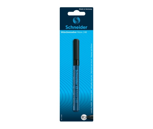 Marker permanent textile 1.0 mm Schneider 248 negru