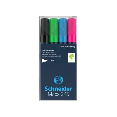 Marker pentru sticla Schneider Maxx 245 4 buc/set
