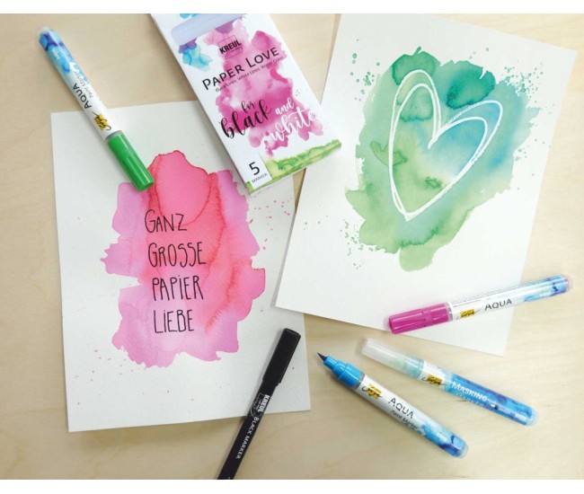 Marker Kreul Paper Love 5 culori/set Marker Kreul Paper Love 5 culori/set