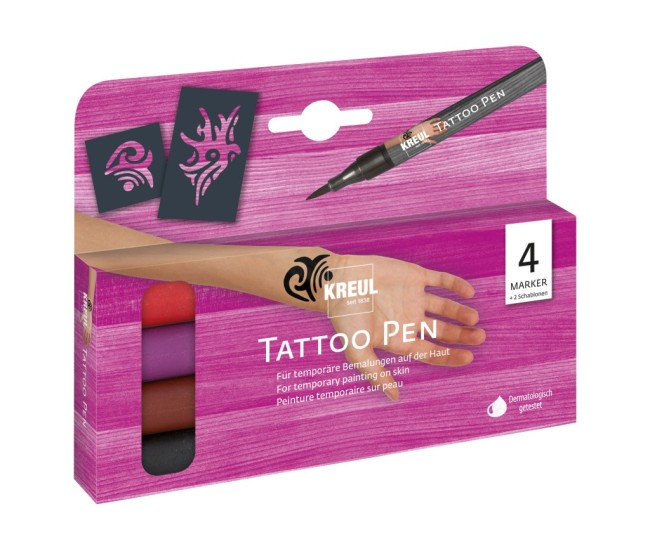 KREUL Tattoo Pen Tribals Set of 4