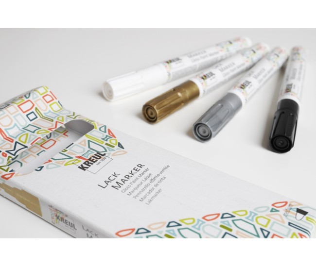 KREUL Gloss Paint Marker medium Set of 4