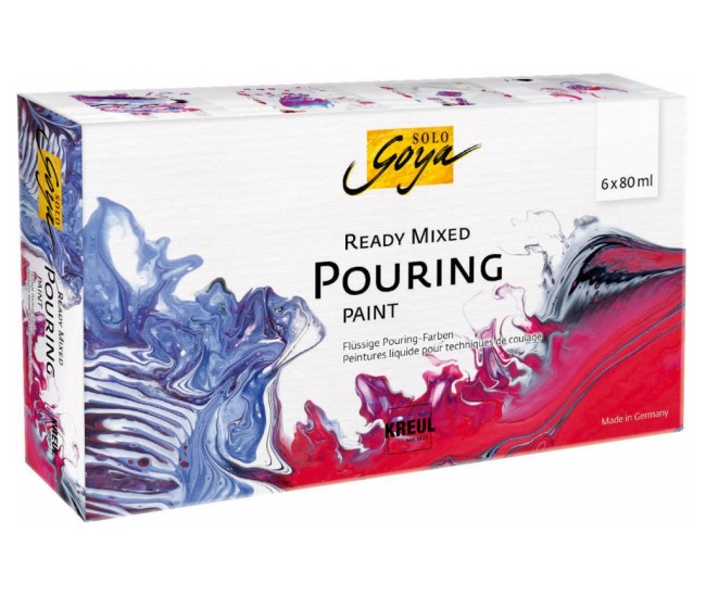 Set Solo Goya ready mixed Pouring 6 x 80 ml