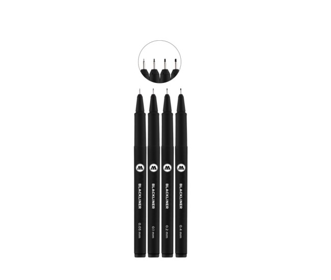Blackliner Etui Set 2 4 buc