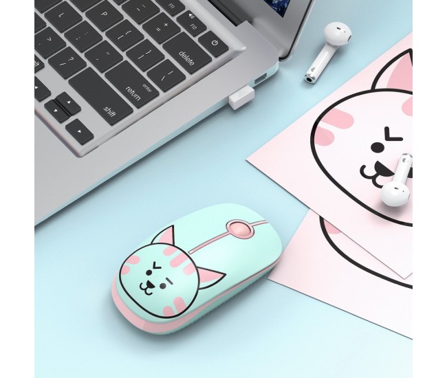 Mouse fara fir Tellur Pisica, 2.4Ghz, nano receiver