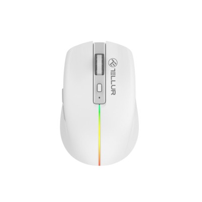 Mouse wireless Tellur, Silent Click, Alb
