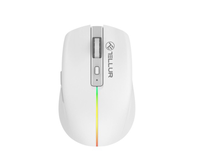 Mouse wireless Tellur, Silent Click, Alb