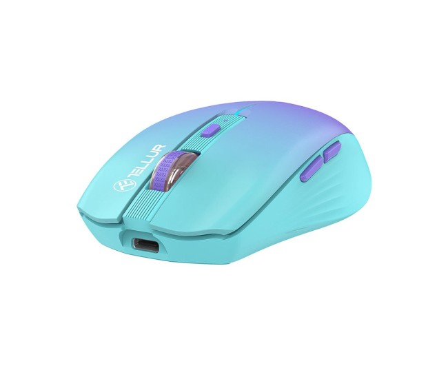 Mouse wireless Tellur  Silent Click, Albastru