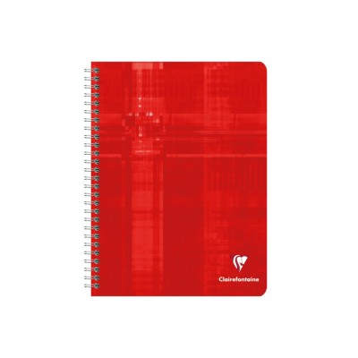Caiet 17 x 22 cm spirala 50 file matematica 4 x 4 Clairefontaine
