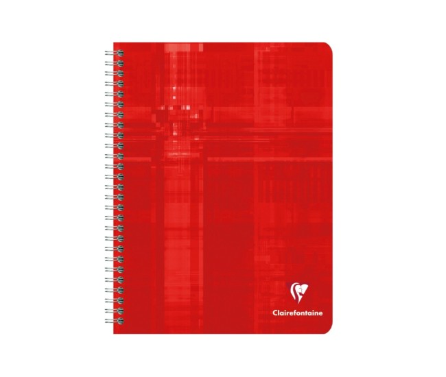 Caiet 17 x 22 cm spirala 50 file matematica 4 x 4 Clairefontaine Caiet 17 x 22 cm spirala 50 file matematica 4 x 4 Clairefontaine