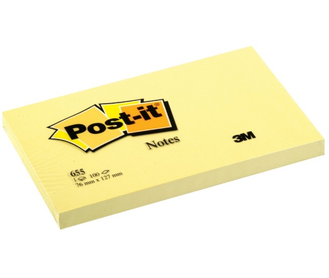 Notes adeziv 76 x 127 mm 100 file Post-it Canary Yellow Notes adeziv 76 x 127 mm 100 file Post-it Canary Yellow