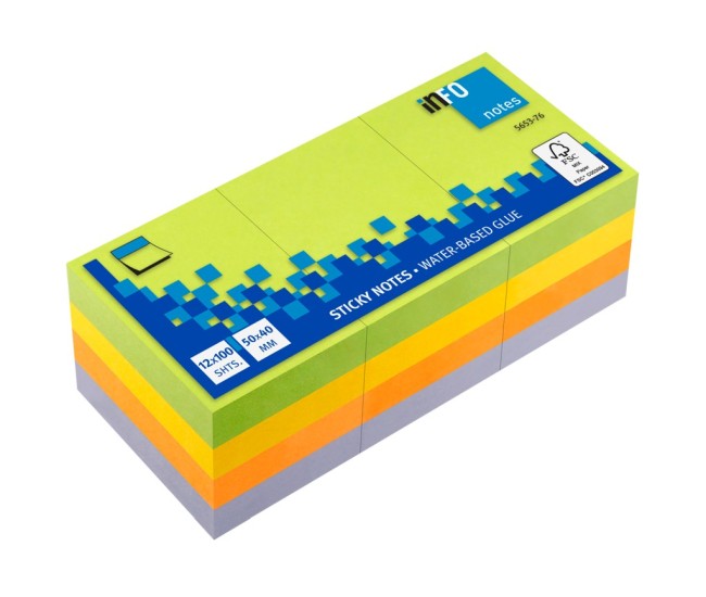 Notes adeziv Spring 12 x 40 x 50 mm Info Notes 12 x 100 file/set Notes adeziv Spring 12 x 40 x 50 mm Info Notes 12 x 100 file/set