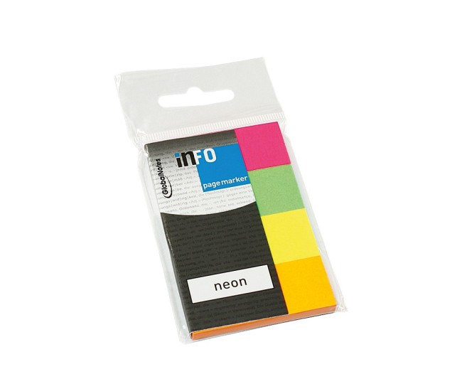 PageMarker 20 x 50 mm 200 file Neon Info Notes 4 culori/set PageMarker 20 x 50 mm 200 file Neon Info Notes 4 culori/set