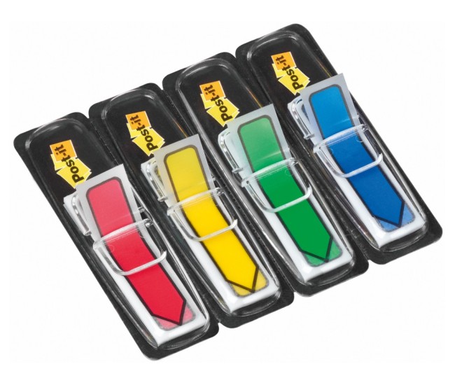 PageMarker 12 x 43 mm 96 file sageti Post-it 4 culori/set PageMarker 12 x 43 mm 96 file sageti Post-it 4 culori/set