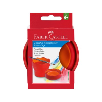 Pahar pentru pictura simplu Click-Go Faber-Castell