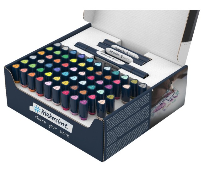 Twinmarker Schneider Paint-It 040 brush + round complete set 72 buc ass Twinmarker Schneider Paint-It 040 brush + round complete set 72 buc ass