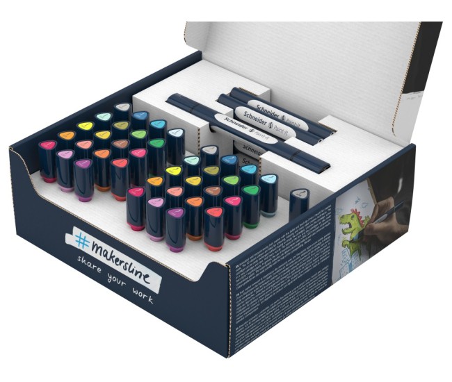 Twinmarker Schneider Paint-It 040 brush + round complete set V1 52 buc ass Twinmarker Schneider Paint-It 040 brush + round complete set V1 52 buc ass