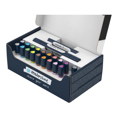 Twinmarker Schneider Paint-It 040 brush + round complete set V2 27 buc ass