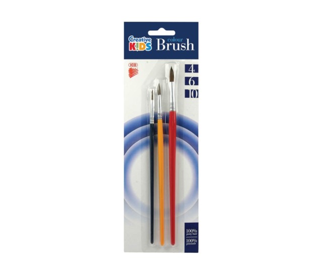 Pensule marime 4/6/10 ICO CK 3/set