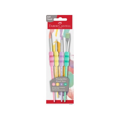 Pensule Soft Touch pastel Faber-Castell 4 buc/set