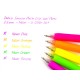 Pix cu gel Neon Zebra 5 culori/set Pix cu gel Neon Zebra 5 culori/set