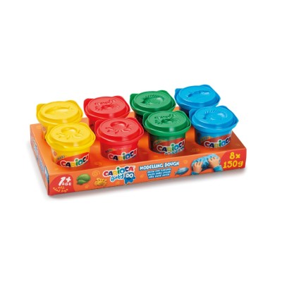 Plastilina Baby Dough Carioca 8 x 150 g/cutie