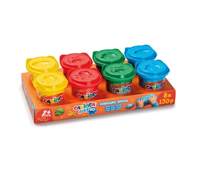 Plastilina Baby Dough Carioca 8 x 150 g/cutie Plastilina Baby Dough Carioca 8 x 150 g/cutie