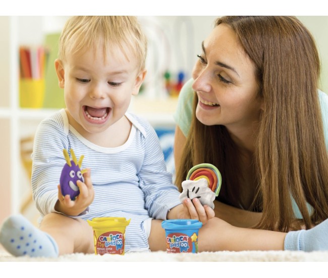 Plastilina Baby Dough Carioca 8 x 75 g/cutie Plastilina Baby Dough Carioca 8 x 75 g/cutie