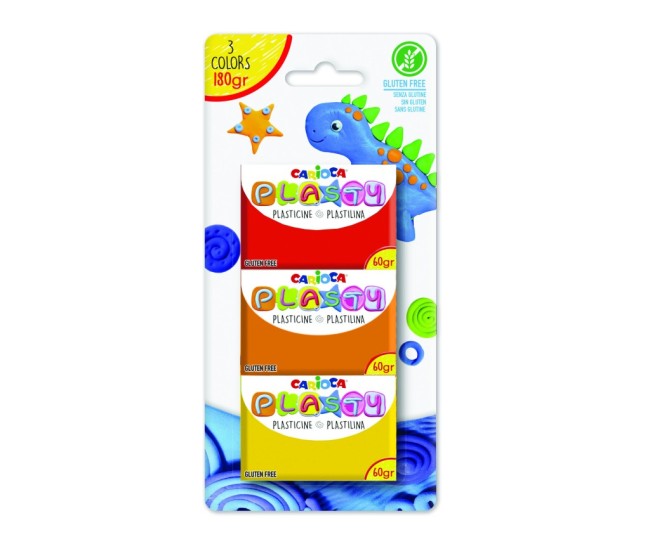 Plastilina Carioca Plasty 3/set Plastilina Carioca Plasty 3/set