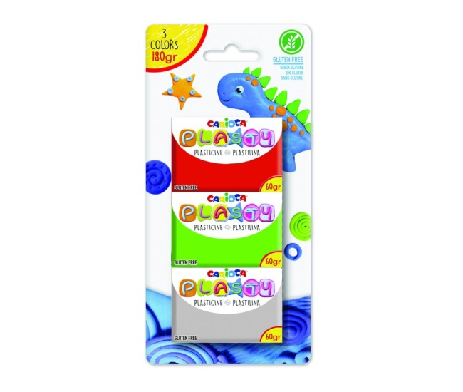 Plastilina Carioca Plasty 3/set Plastilina Carioca Plasty 3/set