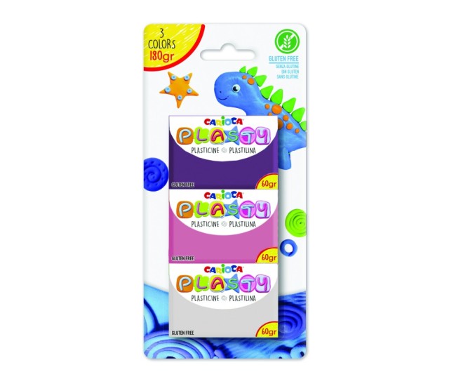 Plastilina Carioca Plasty 3/set Plastilina Carioca Plasty 3/set