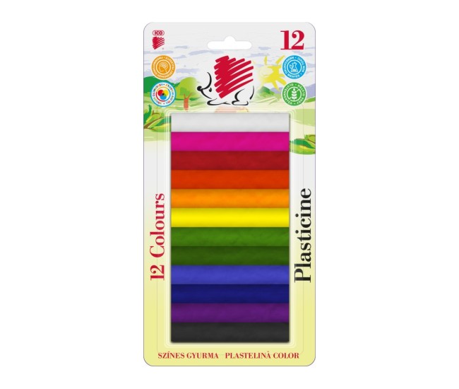 Plastilina Ico Arici 12 culori/blister Plastilina Ico Arici 12 culori/blister