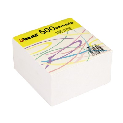 Rezerva cub alb hartie 9 x 9 cm 500 file Ubers
