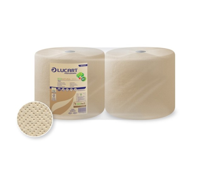 Rola hartie industriala Lucart EcoNatural 3800 JOINT, 3 str, 200 m/rola, 2 role/set