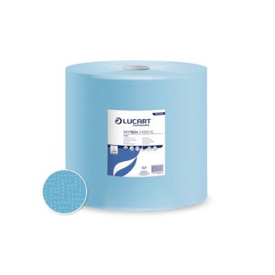 Rola hartie industriala Lucart SKYTECH 3.1000 XL, 3 str, albastra, 360 m/rola