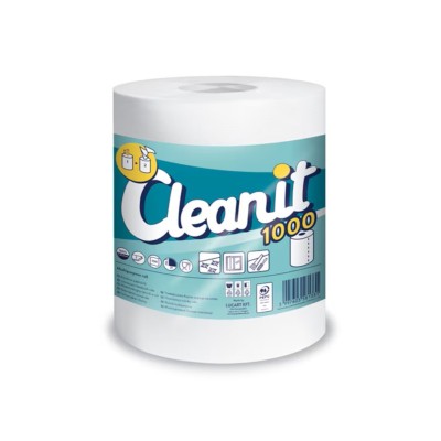 Rola prosop Cleanit 1000, 2 str, alba, 147 m/rola