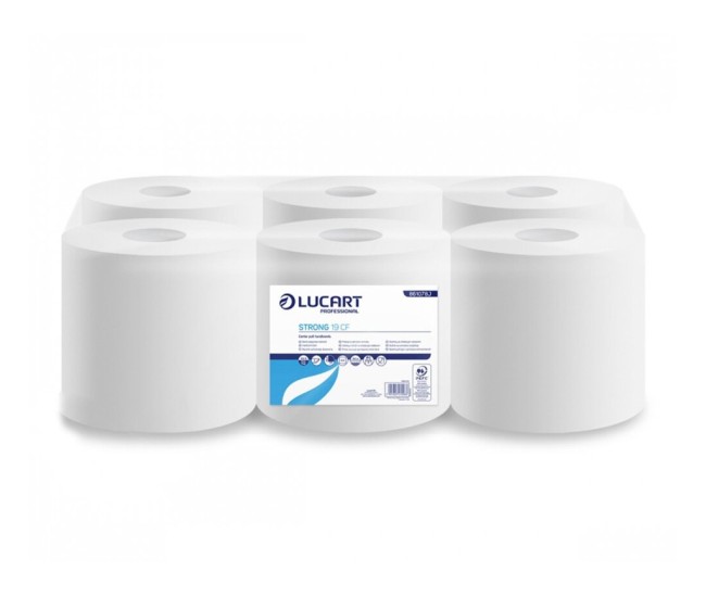 Rola prosop derulare centrala Lucart Strong 19 CF, 2 str, alb, 100 m/rola, 6role/bax Rola prosop derulare centrala Lucart Strong 19 CF, 2 str, alb, 100 m/rola, 6role/bax