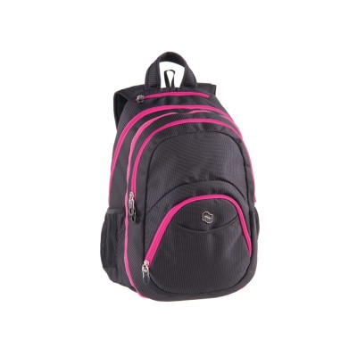 Ghiozdan Pulse 2 in 1 Teens Pink black dot