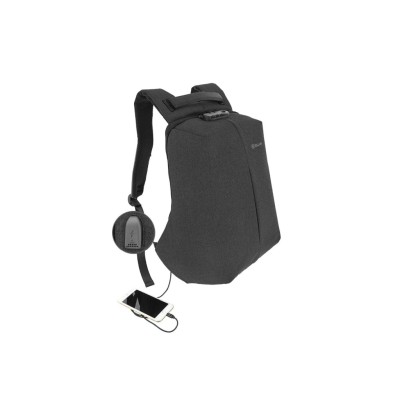 Rucsac laptop Tellur Antifurt V2, cu port USB, 15.6, negru