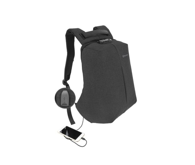 Rucsac laptop Tellur Antifurt V2, cu port USB, 15.6, negru