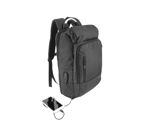 Rucsac laptop Tellur Business L, cu port USB, 17.3, negru
