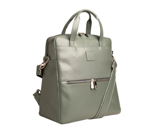 Rucsac din piele laptop 14 Exactive Lady Exacompta 17236E, gri