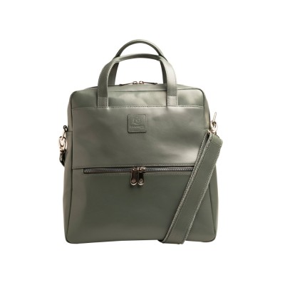 Rucsac din piele laptop 14 Exactive Lady Exacompta 17236E, gri