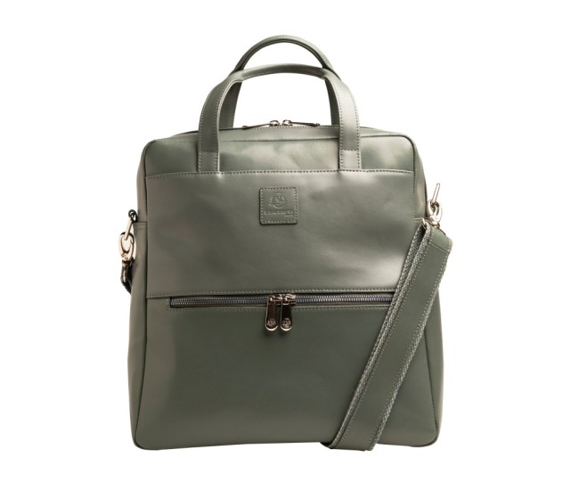 Rucsac din piele laptop 14 Exactive Lady Exacompta 17236E, gri