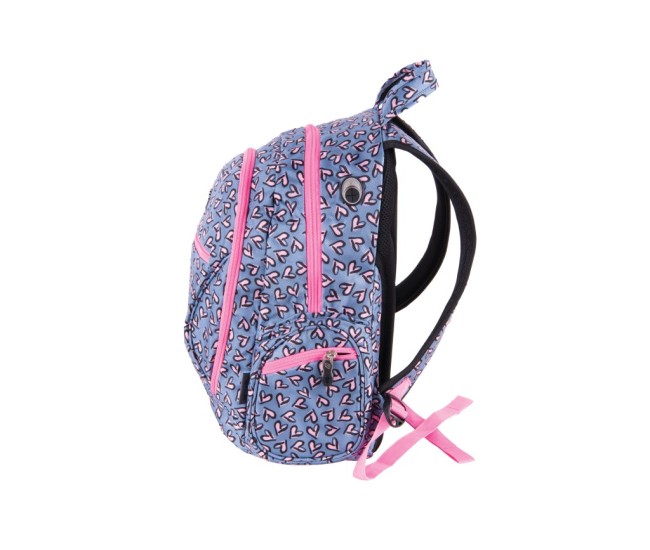 Ghiozdan Pulse Dobby Pink Heart