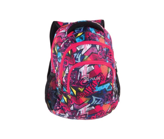 Ghiozdan Pulse Teens Pink Graffiti Ghiozdan Pulse Teens Pink Graffiti