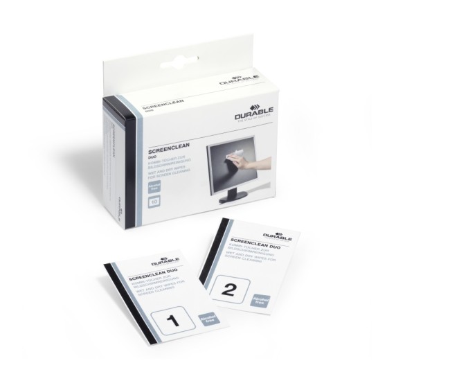 Servetele umede/uscate 10/set Durable Servetele umede/uscate 10/set Durable