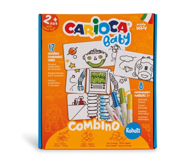 Set creativ Carioca Baby 2+ Robots Set creativ Carioca Baby 2+ Robots