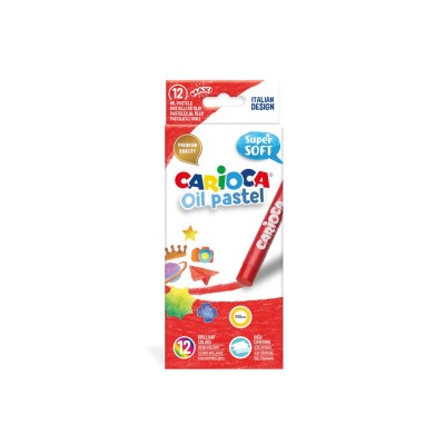Creioane cerate Carioca Oil Pastel Maxi 12/cutie
